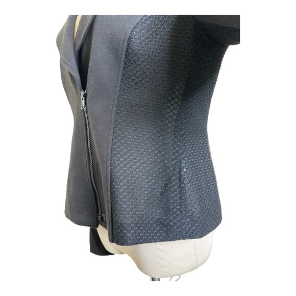 Donna Degnan black moto jacket size 12 - Picture 4 of 12